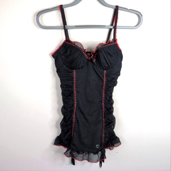 La Vie En Rose Other - Vintage La Vie En Rose Whimsigoth Fairy Sabrina Carpenter Y2K Babydoll Bustier S